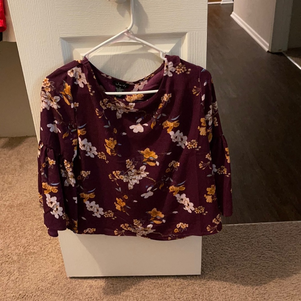 blouse with flower print